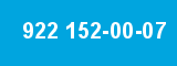 922 152-00-07